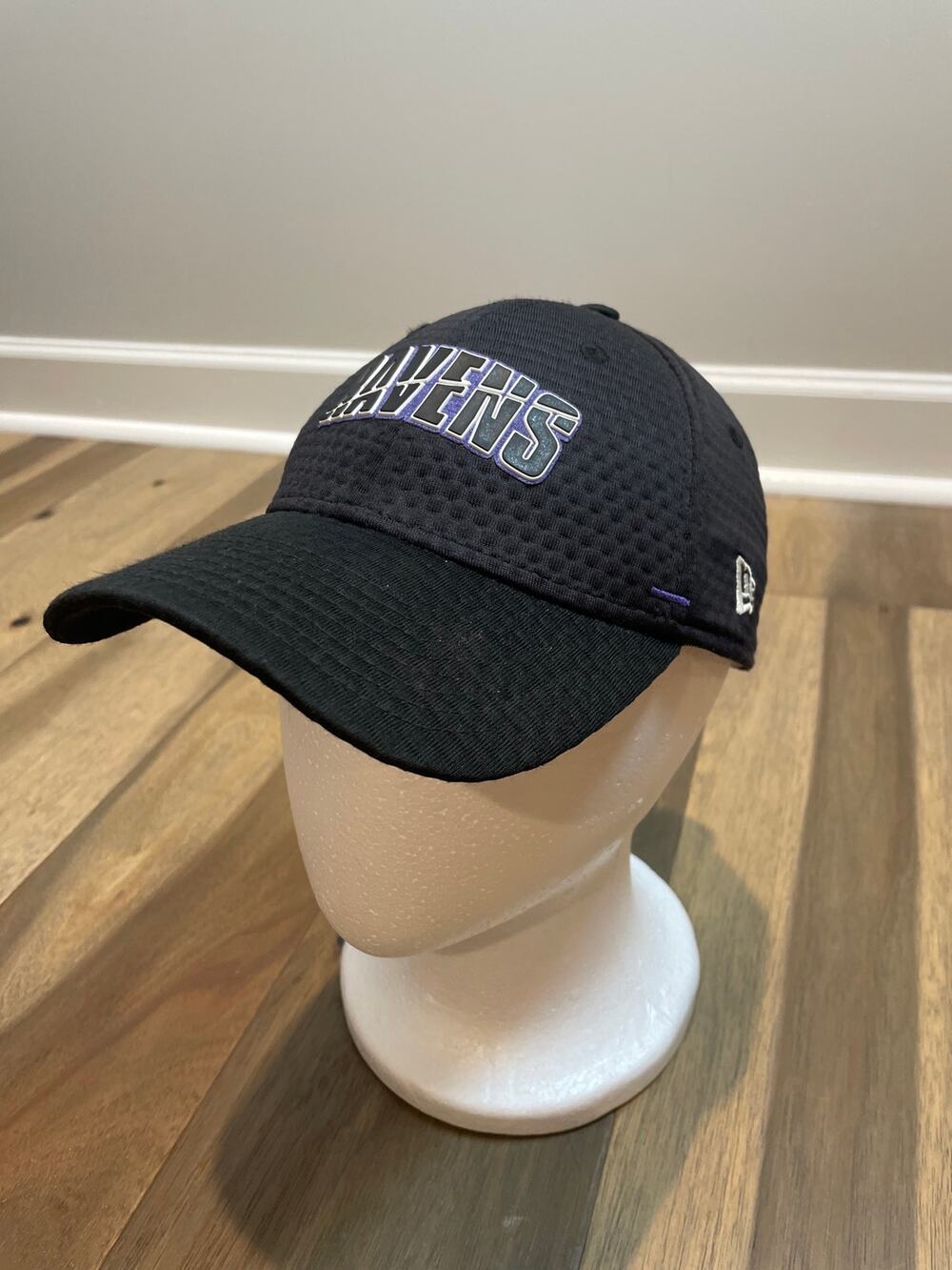 New Era 9Forty Hat One Size Black Ravens Logo Adjustable Strap Embroidered